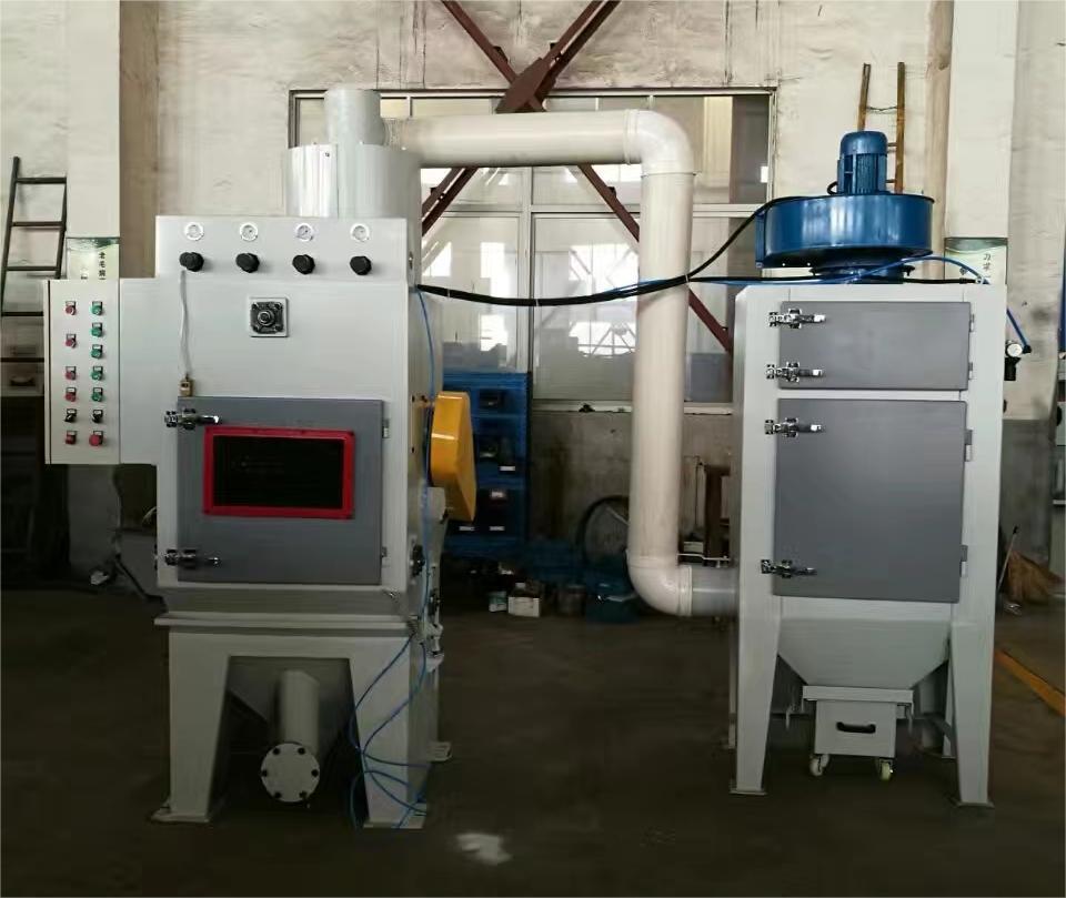 秦皇岛中小型零件履带式自动喷砂机高效清洁省时省力